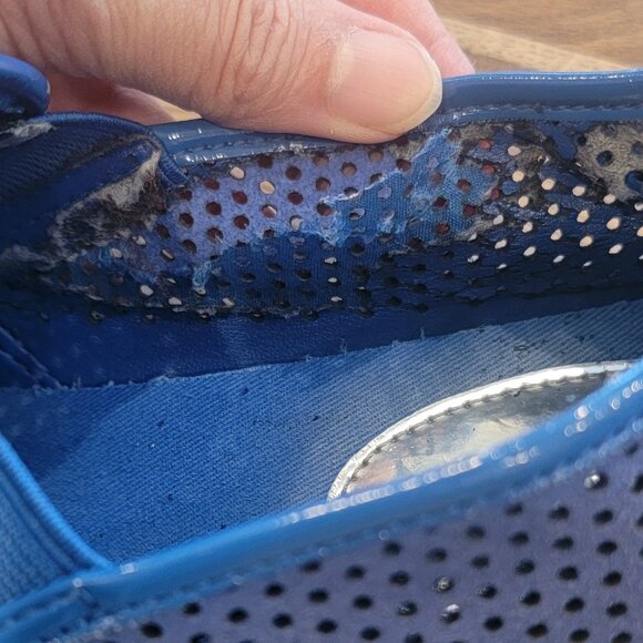 Michael Kors Women's Brett Slip-On Sneakers Suede Electrc Blue - Picture 11 of 15